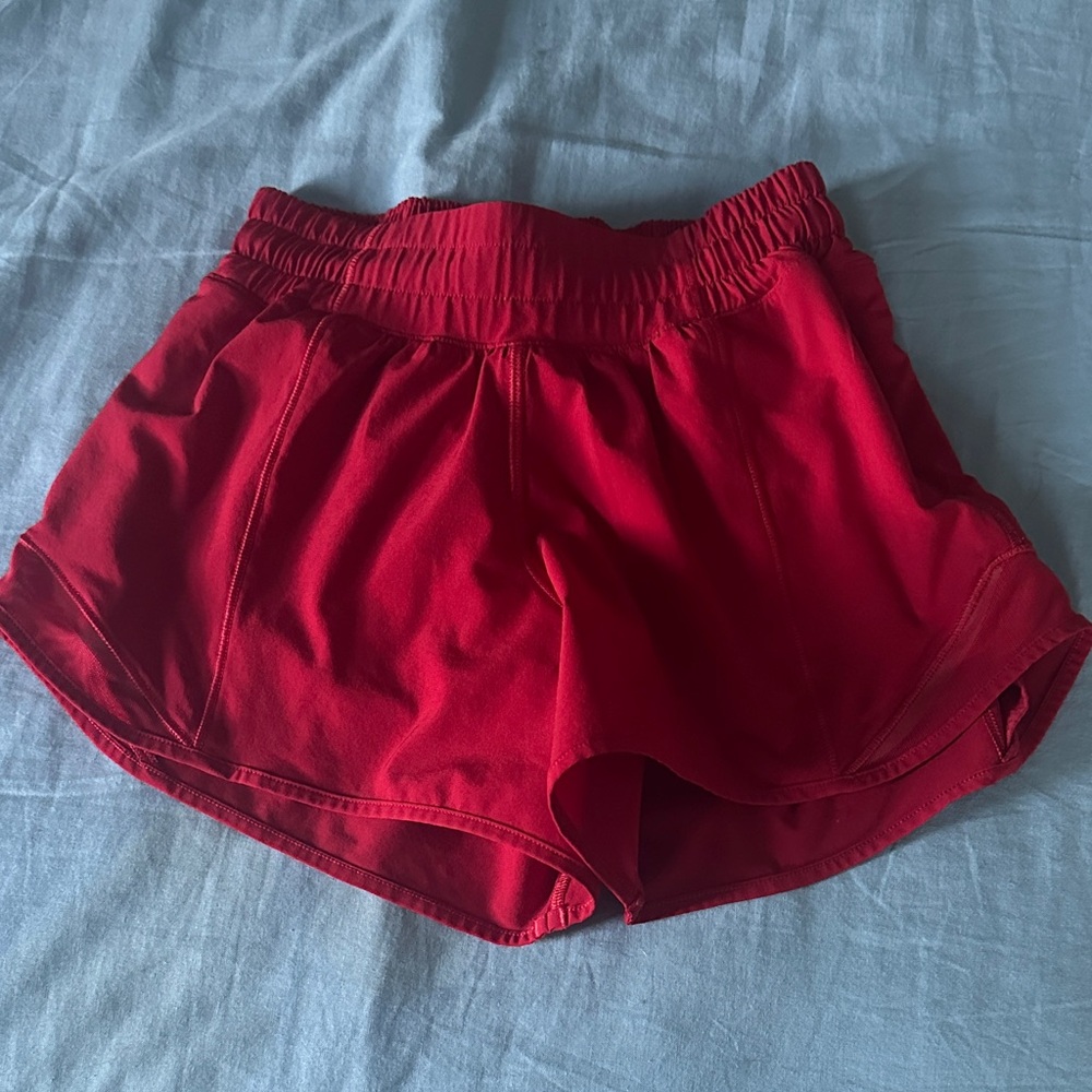 Red Lulu shorts size 0